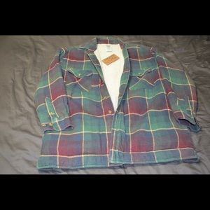 Vintage Ozark Trail Plaid Flannel Lined Jacket
